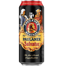 Пиво темное PAULANER Salvator крепкое нефильтрованное неосветленное пастеризованное, 7,9%, ж/б, 0.5л, Германия, 0.5 L