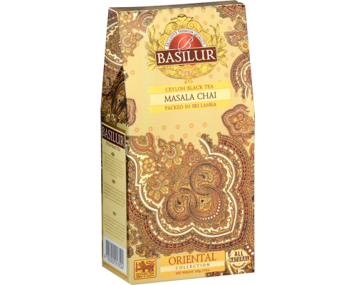 Чай черный BASILUR Восточная коллекция Masala Chai Цейлонский байховый листовой, 100г, Шри-Ланка, 100 г