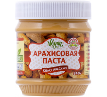 Паста арахисовая АЗБУКА ПРОДУКТОВ Классическая кремовая, 340г, Индия, 340 г