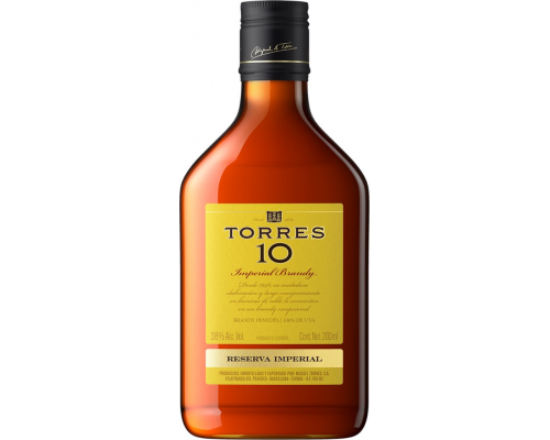 Бренди TORRES 10 Gran Reserva 38%, 0.2л, Испания, 0.2 L