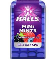 Леденцы HALLS Mini mints Свежесть ягод без сахара, 12,5г, Турция, 12,5 г