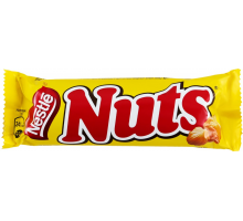 Батончик шоколадный NUTS, 50г, Россия, 50 г