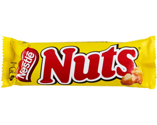 Батончик шоколадный NUTS, 50г, Россия, 50 г