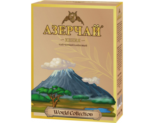 Чай черный AZERCAY World Collection Кения байховый, листовой, 90г, Россия, 90 г