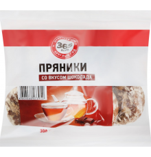 Пряники заварные 365 ДНЕЙ со вкусом шоколада глазированные, 300г, Россия, 300 г