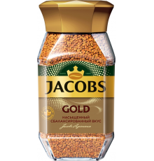 Кофе растворимый JACOBS Gold натуральный сублимированный, 190г, Россия, 190 г