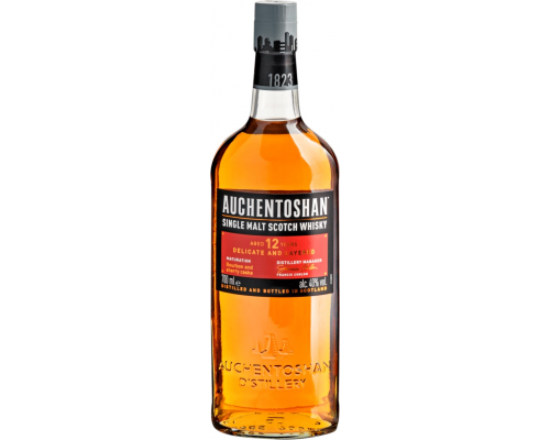 Виски AUCHENTOSHAN Шотландский односолодовый 12 лет 40%, п/у + ежедневник, 0.7л, Великобритания, 0.7 L