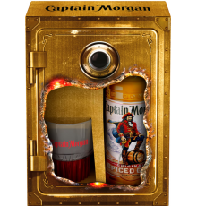 Напиток спиртной CAPTAIN MORGAN Original Spiced Gold на основе невыдержанного рома 35%, п/у + стакан, 0.7л, Великобритания, 0.7 L