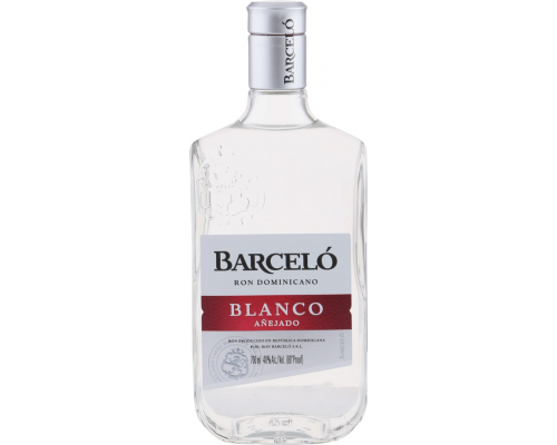 Ром BARCELO Blanco 40%, п/y + стакан, 0.7л, Доминик. респ., 0.7 L