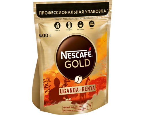 Кофе растворимый NESCAFE Gold Orgn Ugnd-Kenya, 400г, Россия, 400 г