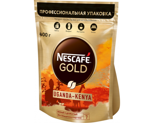 Кофе растворимый NESCAFE Gold Orgn Ugnd-Kenya, 400г, Россия, 400 г