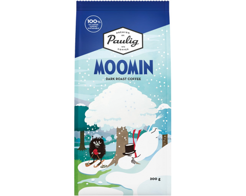 Кофе молотый PAULIG Moomin Medium Ra Ip, 200г, Финляндия, 200 г