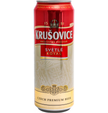 Пиво светлое KRUSOVICE пастеризованное 4,2%, 0.43л, Россия, 0.43 L