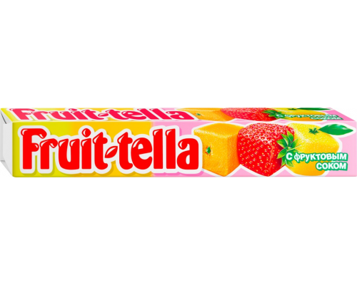 Конфета жевательная FRUIT-TELLA Ассорти, 41г, Россия, 41 г