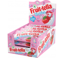 Мармелад жевательный FRUIT-TELLA Tempties в йогуртовой глазури со вкусами малины, клубники, 35г, Россия, 35 г