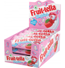 Мармелад жевательный FRUIT-TELLA Tempties в йогуртовой глазури со вкусами малины, клубники, 35г, Россия, 35 г