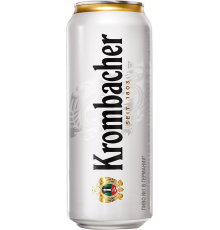 Пиво светлое KROMBACHER Pils фильтрованное пастеризованное, 4,8%, ж/б, 0.5л, Германия, 0.5 L