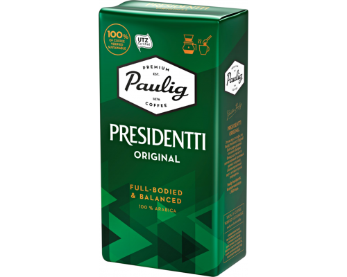 Кофе молотый PAULIG Presidentti UTZ IP, 250г, Россия, 250 г