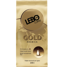 Кофе молотый для турки LEBO Gold Арабика средняя обжарка, 200г, Россия, 200 г