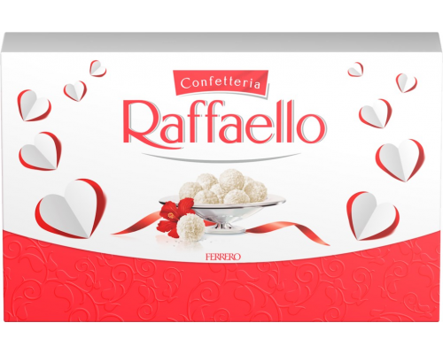 Конфеты RAFFAELLO с цельным миндальным орехом в кокосовой обсыпке, 90г, Россия, 90 г