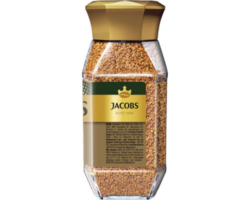 Кофе растворимый JACOBS Gold натуральный сублимированный, 190г, Россия, 190 г