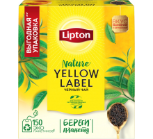 Чай черный LIPTON Yellow Label, 150пак, Россия, 150 пак