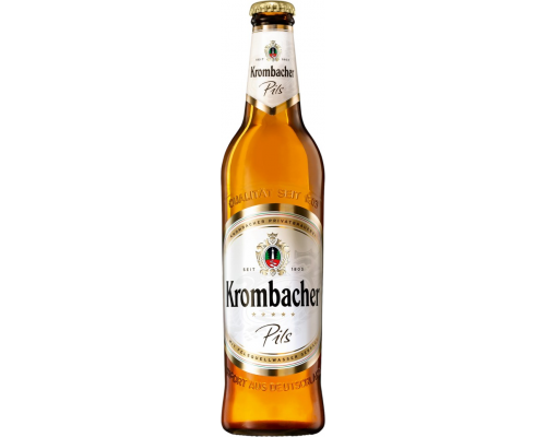 Пиво светлое KROMBACHER Pils фильтрованное пастеризованное, 4,8%, 0.5л, Германия, 0.5 L