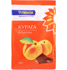 Конфеты ЛЕНТА Фрукты в глазури курага, 200г, Россия, 200 г