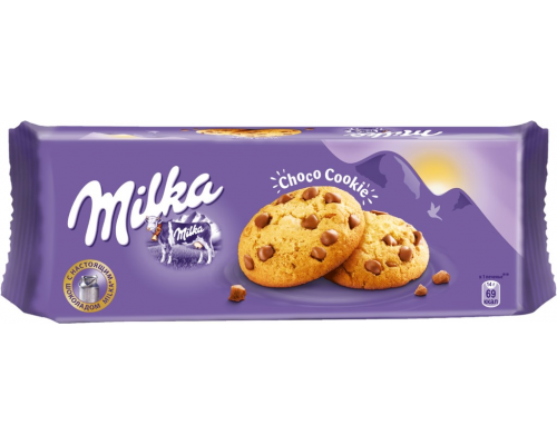 Печенье MILKA Choco Cookie с кусочками шоколада, 168г, Польша, 168 г