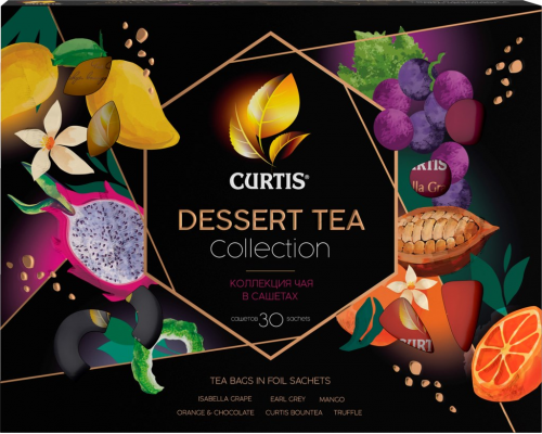 Чай черный CURTIS Dessert Tea Collection, 30пак, Россия, 30 саш