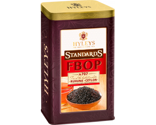 Чай черный HYLEYS №707 Golden Flowery Broken Orange Pekoe FBOP,
листовой, 80г, Россия, 80 г