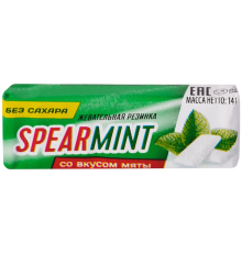 Жевательная резинка SPEARMINT со вкусом мяты, без сахара, 14г, Тунис, 14 г