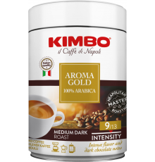 Кофе молотый KIMBO Aroma gold 100% Arabica, 250г, Италия, 250 г