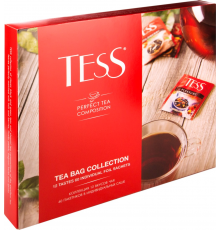 Набор чая и чайных напитков TESS Tea Bag Collection 12 видов, 60пак, Россия, 102 г