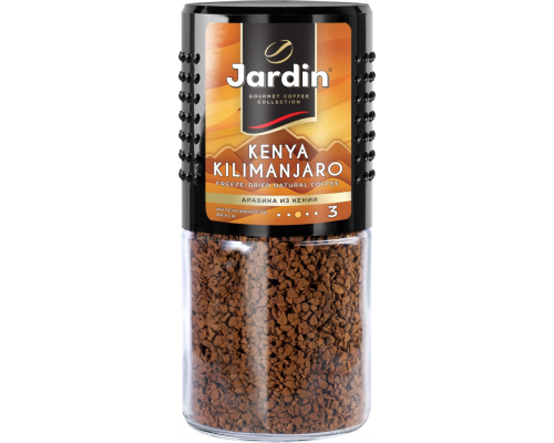 Кофе растворимый JARDIN kenya Kilimanjaro сублимированный, ст/б, 95г, Россия, 95 г