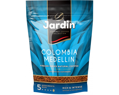 Кофе растворимый JARDIN Colombia Medellin сублимированный, 150г, Россия, 150 г