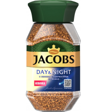 Кофе растворимый JACOBS Day&Night натуральный сублимированный декофеинизированный, 95г, Германия, 95 г