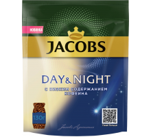 Кофе растворимый JACOBS Day&Night натуральный сублимированный декофеинизированный, 130г, Германия, 130 г