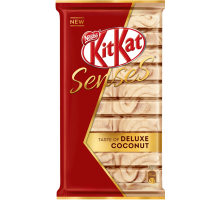 Шоколад KITKAT Senses Deluxe Coconut белый шоколад со вкусом кокоса и молочный шоколад со вкусом миндаля, 112г, Россия, 112 г