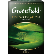 Чай зеленый GREENFIELD Flying Dragon листовой, 200г, Россия, 200 г