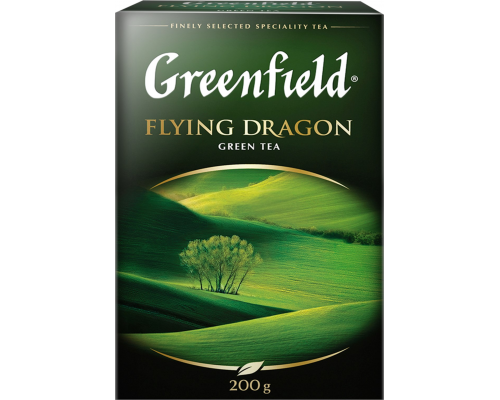 Чай зеленый GREENFIELD Flying Dragon листовой, 200г, Россия, 200 г