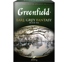 Чай черный GREENFIELD Earl Grey Fantasy с ароматом бергамота листовой, 200г, Россия, 200 г