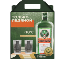 Ликер JAGERMEISTER Десертный алк.35% п/у + 2 стопки, Германия, 0.7 L