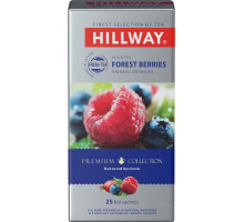 Чай черный HILLWAY Forest berries байховый с кусочками фруктов и ягод, 25пак, Шри-Ланка, 25 пак