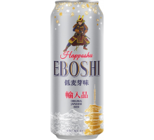 Пиво светлое EBOSHI HAPPOSHU фильтрованное пастеризованное 4,6%, 0.5л, Нидерланды, 0.5 L