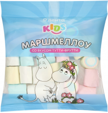 Маршмеллоу ЛЕНТА KIDS Муми Тролли со вкусом тутти фрутти, 90г, Россия, 90 г