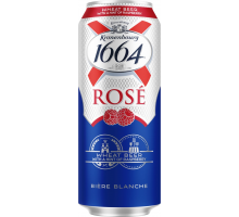 Напиток пивной KRONENBOURG 1664 Blanc Rose пастеризованный 4,5%, 0.45л, Россия, 0.45 L