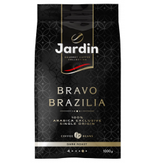 Кофе зерновой JARDIN Bravo Brazilia жареный, 1кг, Россия, 1000 г