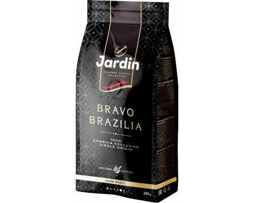 Кофе молотый JARDIN Bravo Brazilia жареный, 250г, Россия, 250 г