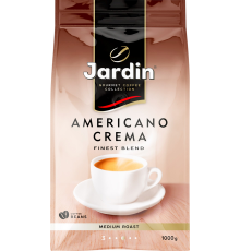 Кофе зерновой JARDIN Americano Crema жареный, 1кг, Россия, 1000 г